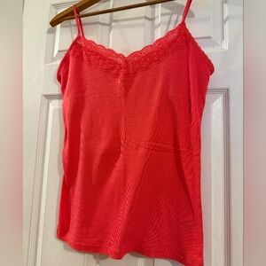 Aeropostale Coral Lace Trim Cami